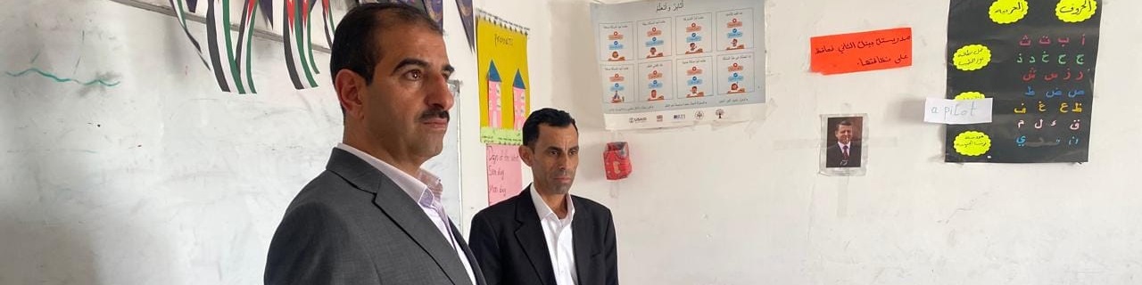 السكارنة يتفقد مدرسة زينب الاساسية في لواء الجيزة