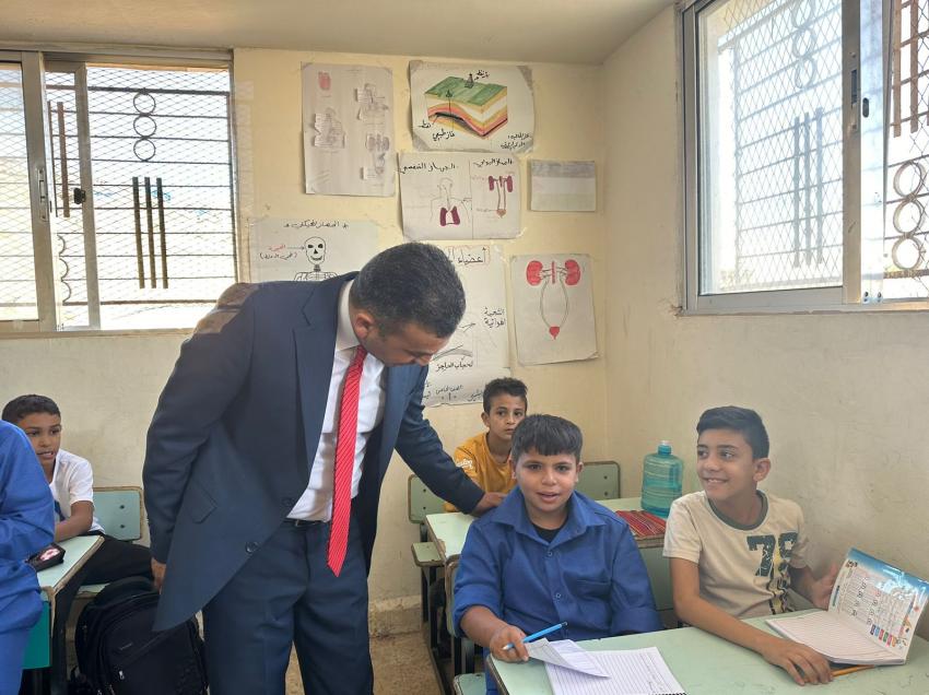 الوريكات تتفقد مدارس في لواء ماركا