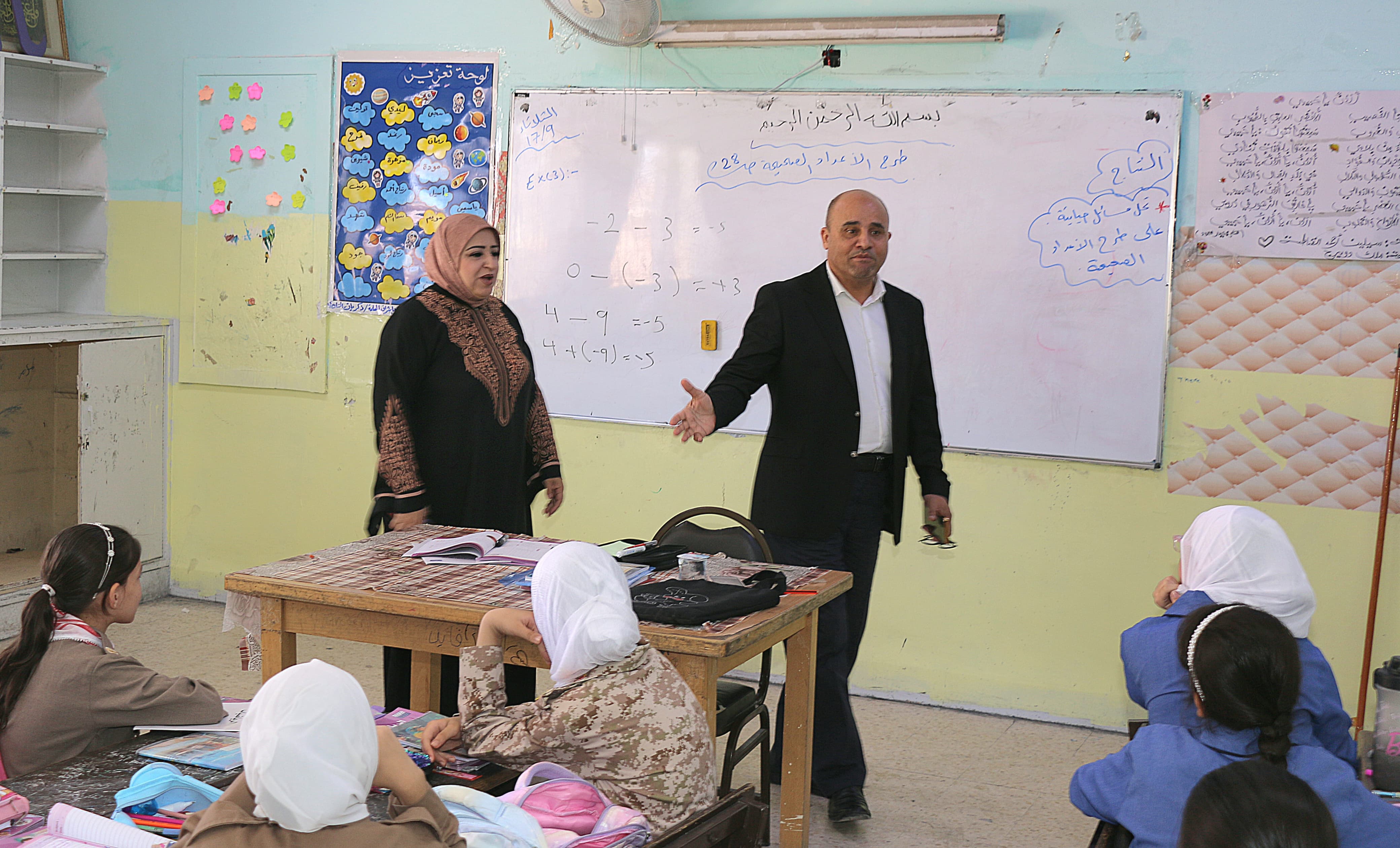 الحباشنة يتقفد عدد من مدارس مديرية تربية معان