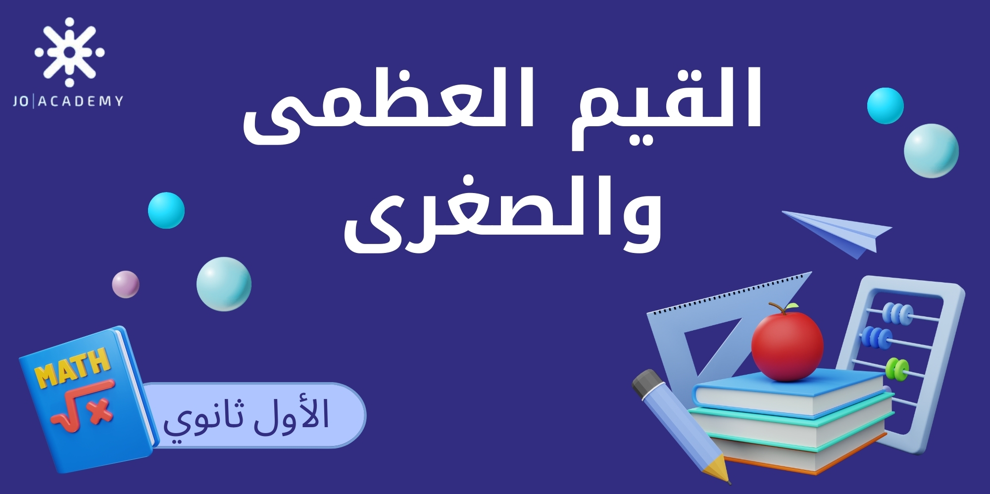 القيم العظمى والصغرى - اول ثانوي 2008